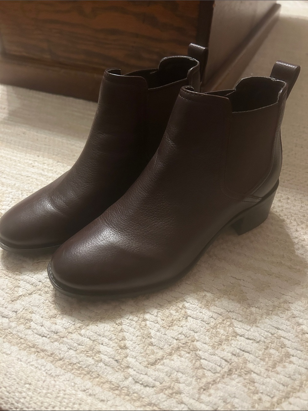 Cole Haan Dark Brown Leather Booties